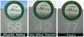 Click to enlarge Salmon Pool Signs From the Famous Cascapedia River