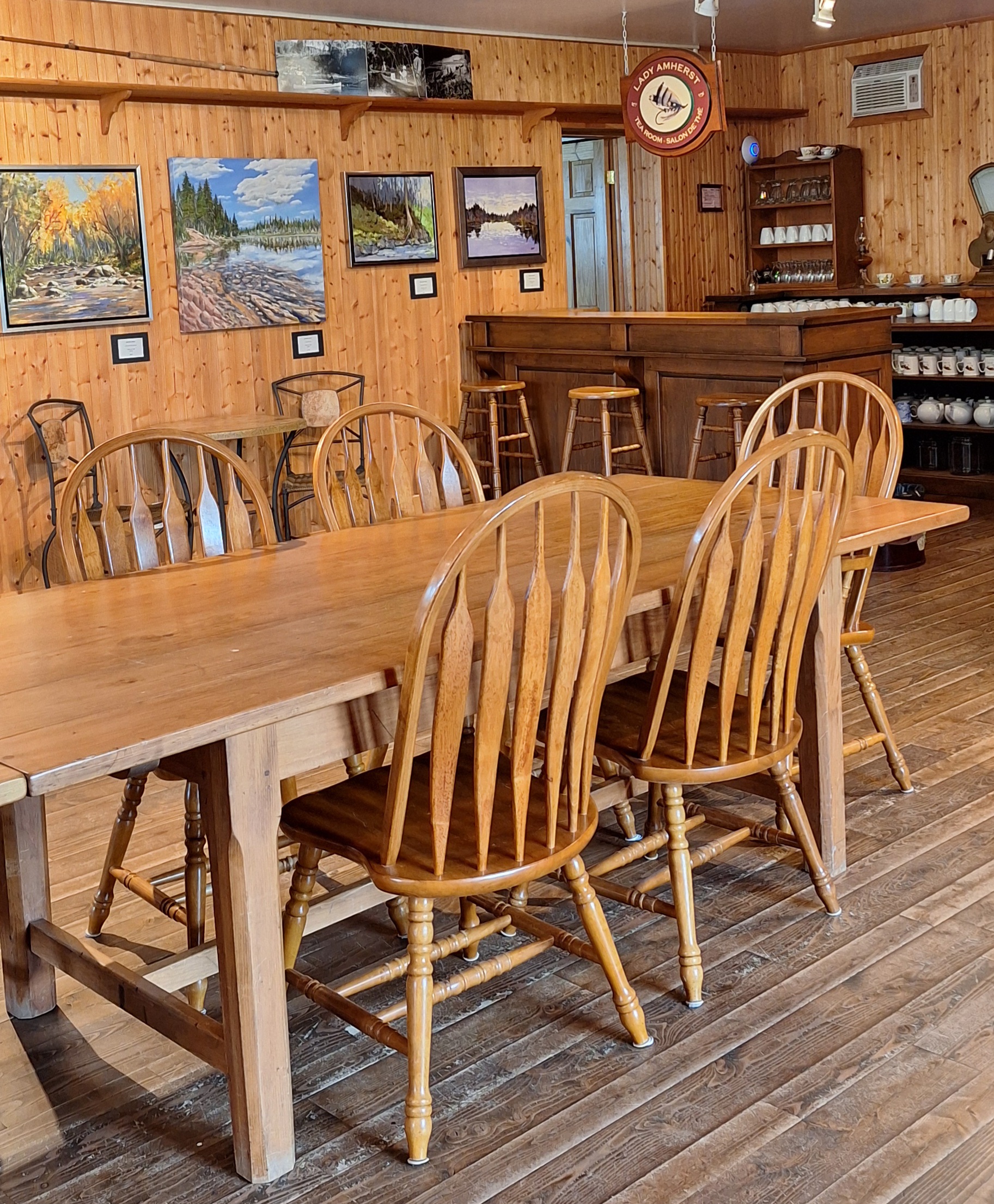 Click to enlarge A picture of the Lady Amherst Tea Room.